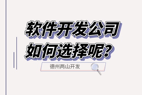 软件开发公司如何选择呢？